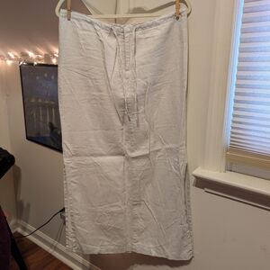 Old Navy Linen Tan Maxi Skirt